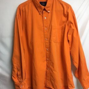 Ivy Crew Orange Button Down Long Sleeve Shirt